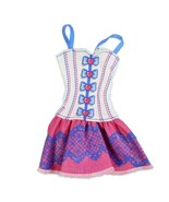 2012 Barbie Fashionistas Single Fashion Blue Pink Bow Corset Mini Dress ... - £6.28 GBP