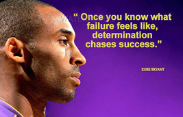 Kobe Bryant 24 Motivation Quote Once You Know What Failure Feels Photo All Sizes - £3.87 GBP+