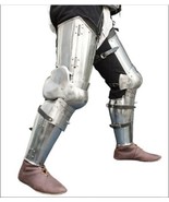Medieval Leg combat armor set , plate legs, cuisses with poleyns and gre... - £148.92 GBP