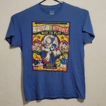 Disney Toy Story 4 Tee Shirt Mens Size M Way To Play Buzz To The Rescue Blue - £11.85 GBP