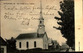 1907 UDB PC: Elm Street Methodist Episcopal Church – Guilford, ME-BK39 - $3.96