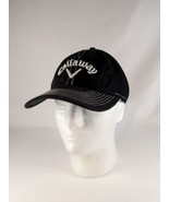 Callaway Golf Hat Black Adjustable Hook n Loop Black Mesh Back Embroider... - £14.95 GBP