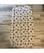 Disney Winnie The Pooh Fitted Crib Sheet Tigger Pooh Piglet 50/50 Vintag... - $13.42