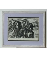 &quot; Enfants De Hawaii &quot; Par Anthony Sidoni Stylo &amp; Encre Étude pour Huile ... - $31,425.56 MXN