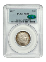 1897 25C PCGS/CAC MS65 - £1,001.13 GBP
