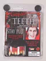 Deluxe Vampire Teeth Upper Fangs w/STAY Put Compound Halloween Costume Accessory - $5.82