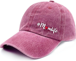 Mom Hat for Women, Washed Distressed Mom Life Baseball Cap, Gift for Mam... - $18.98
