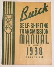 1938 Buick Self Shifting Tranmission Manual Original Excellent Condition - $58.00