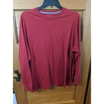 Cremieux Red Sleepwear Long Sleeve XL Top Shirt Mens Size Extra Large Mens - £10.36 GBP