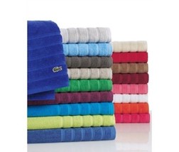 Lacoste 1pc Bath Towel Pink 30" X 54" Bnwt - £21.01 GBP