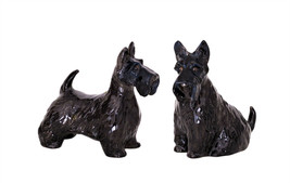 Scottish Terrier 17776 Scottie Dog 3D Ceramic Salt and Pepper Shakers Bl... - £18.57 GBP