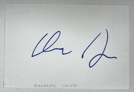 Douglas Smith Signed Autographed 4x6 Index Card - £11.88 GBP