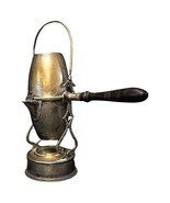 Antique Art Nouveau Coffee Pot – Brass &amp; Copper with Ornate Swing Arm - ... - $282.97 CAD