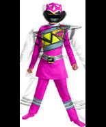 Disguise Pink Power Ranger Dino Charge Classic Costume, Medium (7-8) - £89.24 GBP