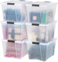 Iris Usa 53 Qt Plastic Storage Container Bin With Secure Lid And Latching - £93.48 GBP