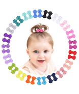 Grosgrain Ribbon Hair Bows Clips for Infant Girls - Fully Lined Mini Bow... - £10.14 GBP