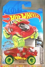 2020 Hot Wheels #86 X-Raycers 3/10 BEAT ALL Transparent Red w/Green Wheels - £5.82 GBP