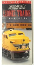 Greenberg&#39;s Guide To Lionel Trains Pocket Price Guide Booklet 1901-1996 ... - $3.00