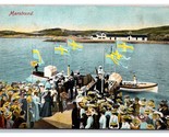 Oscar II arrives at Marstrand Ångslip in 1907 Sweden UNP DB  Postcard V23 - $4.90