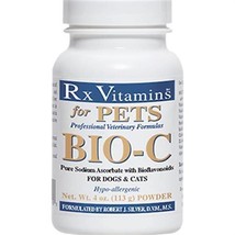 NEW RX Vitamins BIO-C for Pets Dogs &amp; Cats Vitamin C Supplement Powder 4 oz - £15.09 GBP