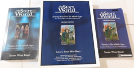 The Story of the World Volume 2 Student Text Lot of 2 &amp; Activity Book - £40.89 GBP