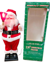 1986 The Original TELCO Motion-Ettes of Christmas Santa and Bell 24&quot; Ringing Bel - £53.38 GBP
