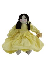 Little Darlings by Dottie 25inc Hand Crafted by Dottie Johnson Yellow Dress #170 - £39.11 GBP