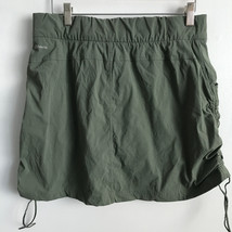 Columbia Skort Skirt L Green Omni Shield Advanced Repellency  Drawstring... - £18.42 GBP