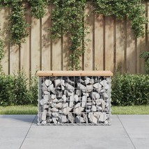  Garden Bench Natural Wood Solid Pine Wood Compact - $2,283.21 MXN