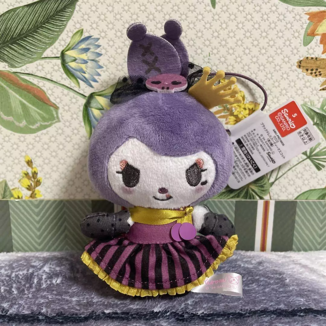 Japan Sanrio Kuromi Romina Black Dress Mascot Plush 12cm Lolita Birthday... - $34.33 CAD