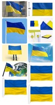 1PC Ukraine Flag 3 X 5 Ft Ukrainian National Flag Outdoor Indoor Decoration Flag - £7.52 GBP