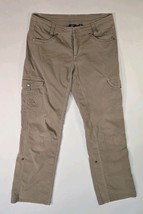Kuhl Splash Roll Up Cargo Pants Womens 8 Regular Brown Outdoor Hiking Ca... - $33.21