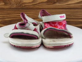 Teva Sz 3 Shoes Girls Youth Sandals Beige Synthetic Hook &amp; Loop - £17.03 GBP