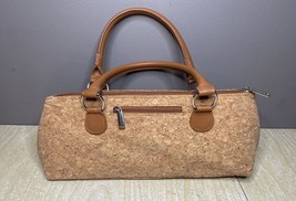 Primeware Insulated Cork Lunch/ Wine Bag Clutch Tote Thermal Lined - $18.70