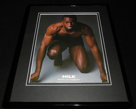 Michael Johnson 1997 Got Milk Mustache Framed 11x14 ORIGINAL Advertisement - £27.23 GBP