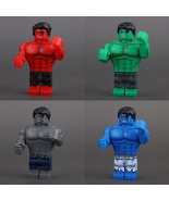 4pcs The Incredible Hulk Red Hulk Grey Hulk Blue Hulk Minifigures Minifi... - $19.99