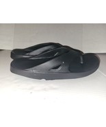 OOFOS Mens ORIGINAL Sandal Slide Flip Flop Thong Black  Size M16/W18 - £23.39 GBP