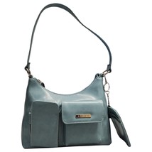 Rosetti Shoulder Bag Women Blue Leather Detachable Strap Zip Closure wit... - $21.11