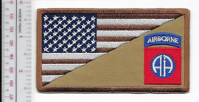 82nd Airborne Division Afghanistan &amp; Iraq United States Army Subdued Patch - $9.99