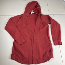 Adidas Women Activewear Hoodie Medium Red Cardigan Logo Long Sleeve Pockets - €15,40 EUR