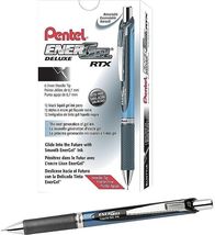 Pentel EnerGel RTX Retractable Gel Pens~Black Ink 0.7mm Box of 12 Metal Tip - $20.73