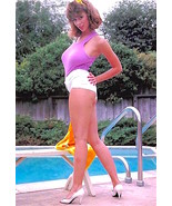 Adult star CHRISTY CANYON tank top &amp; short shorts color 7x10 portrait #1 - $128.73 MXN