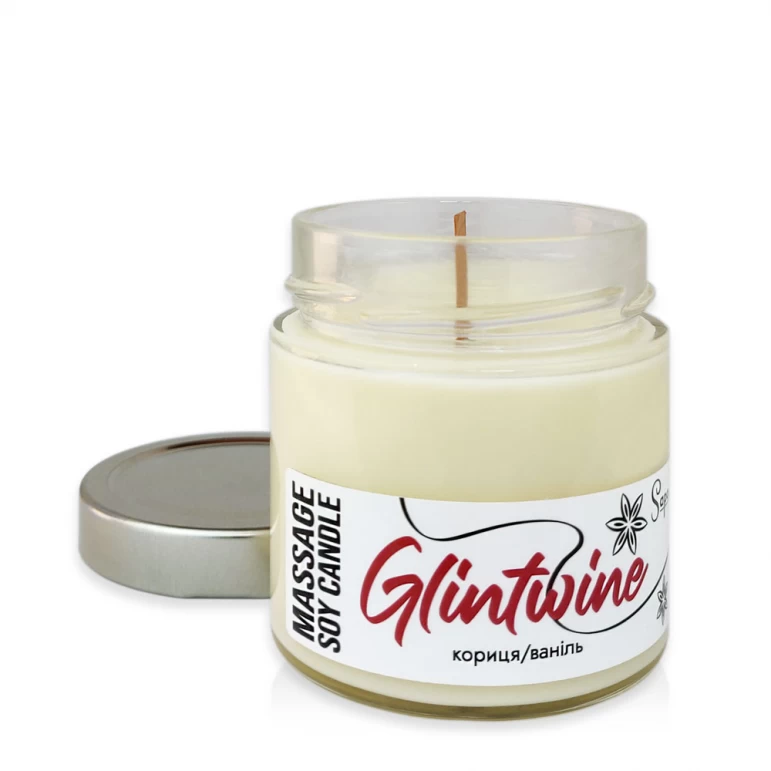 Soy Massage Candle Glintwine With Shea,Cocoa Butter and Vitamin E, SAPO ... - £52.51 GBP