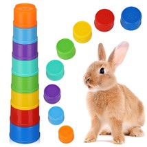 8 Pcs Stack Up Bunny Cups Bunny Toys Rabbit Stacking Cups Toys Rabbit Toys Snack - £13.36 GBP