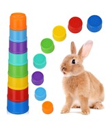 8 Pcs Stack Up Bunny Cups Bunny Toys Rabbit Stacking Cups Toys Rabbit To... - £13.54 GBP