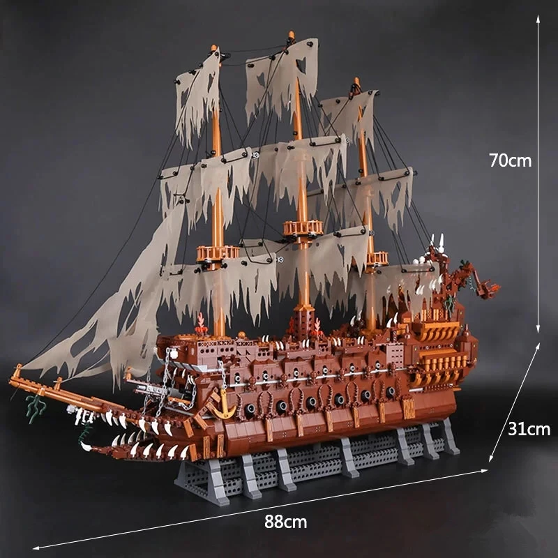 Hot 3652PCS Flyings The Nether Lands Set Pirate Ship Creator MOC 16016 Buildi - £137.34 GBP