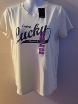 Women&#39;s Lucky Brand Crew-Neck Short Sleeve Graphics T-Shirt Size S NWT - £10.60 GBP