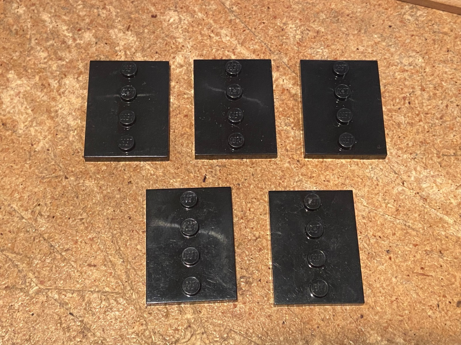 5 Official Lego Minifigure Black Stands *Pre-Owned/Nice* SDT2 - $9.99