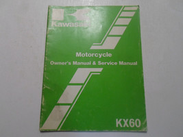 1983 Kawasaki KX60 Motorcycle Owners Manual &amp; Service manual MINOR WEAR ... - $20.24