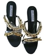 CAPE Robbin Open Toe Sandals ~ Size 10 ~ 4.25" Heel ~ ROMA ~ Chain Embel... - €30,14 EUR CAPE Robbin Open Toe Sandals ~ Size 10 ~ 4.25" Heel ~ ROMA ~ Chain Embel... - €30,14 EUR